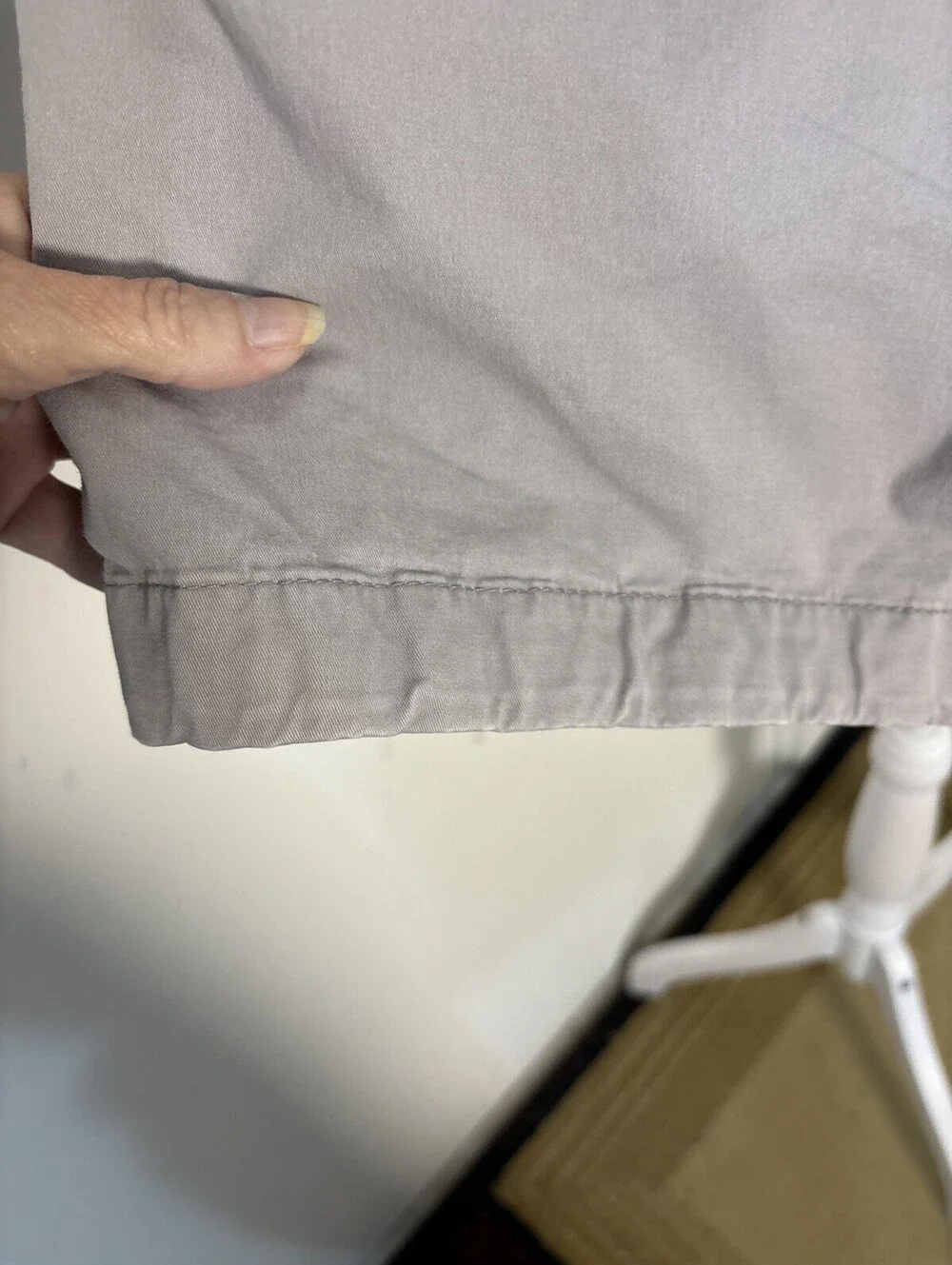 ABERCROMBIE FINCH Shorts Mens 34 Gray Classic Fit Chinos Preppy Academia